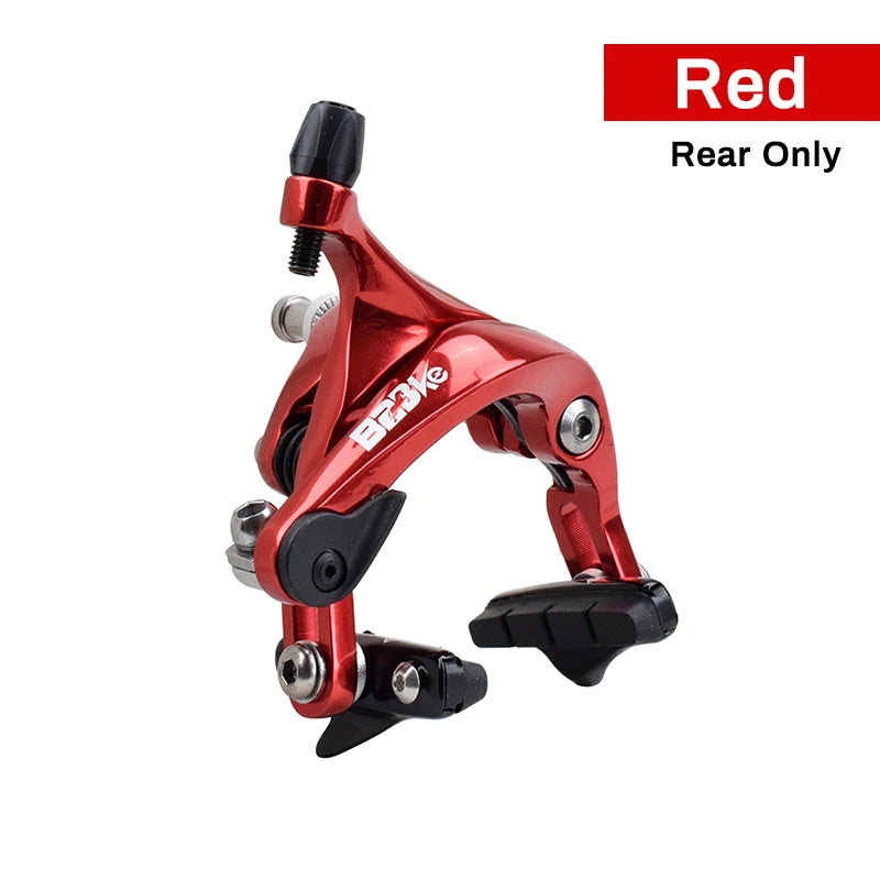 Aluminum Road Bicycle Brake CNC Forged Alloy Racing Fixed Gear Track Bike Wheel Rim C Brake Caliper Sets Front & Rear