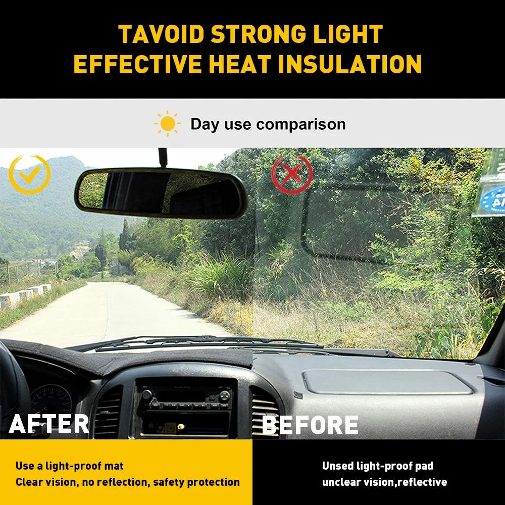 Para Dodge Ram 1500 2500 3500 2002 2003 2004 2005 2006 2007 2008 Accesorios para el automóvil Tablero de instrumentos Evitar la luz Almohadilla Cubierta del tablero Alfombras