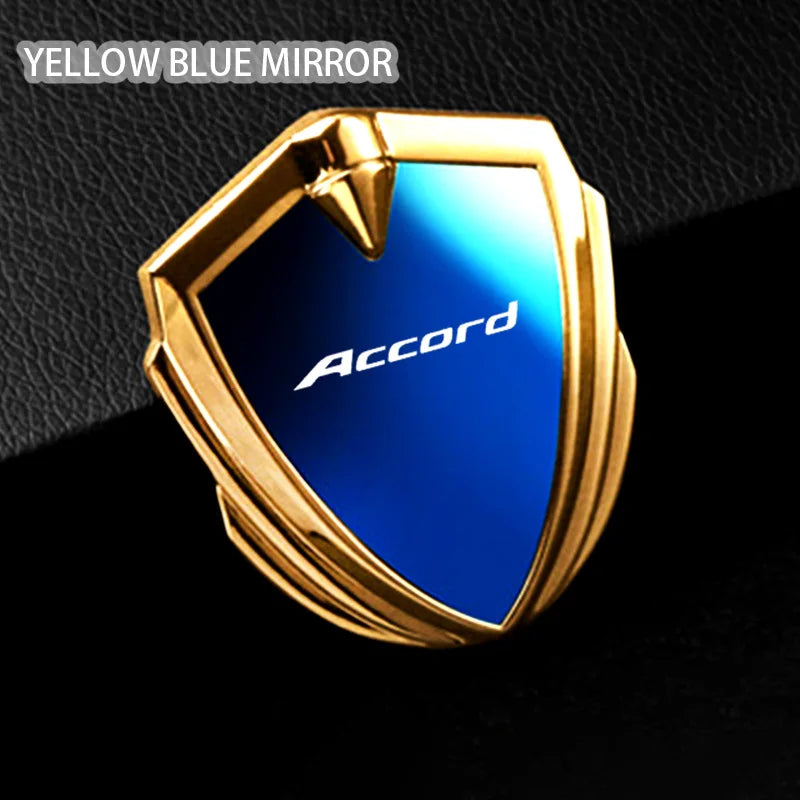 For Accord 8th gen 9th gen 10th gen 7th gen 11th gen 2009 2023 2024 Accessories Car Body Metal Shield 3D Emblem Sticker Badge
