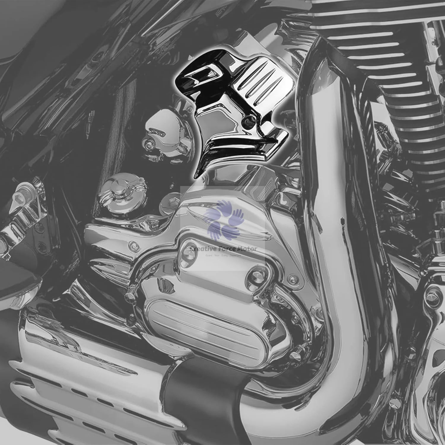 Engine Starter Cover Motorcycle Parts Decorate For Harley Touring Electra Glide CVO Road King Street Glide Trikes FLRT 2007-2016