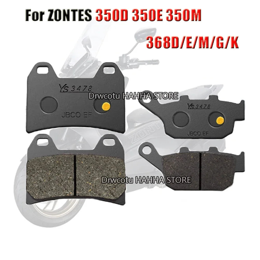 Motorcycle For ZONTES 350D 350M 350E 368D 368G 368K Front OR Rear Brake Pads Disc Brake Pads