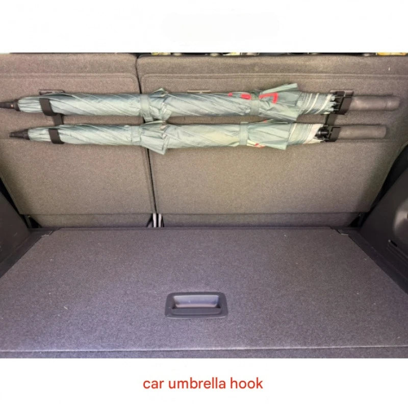 4pcs Car Trunk & Backseat Umbrella Holder, Rain Umbrella Storage, Hands-Free Vehicle Accessory for Drivers & passengers