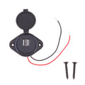 3.1A 12-24V Car Charger Dual Waterproof Adapter Power Socket Outlet Dual USB Port Charger Power Socket Car  Accessories