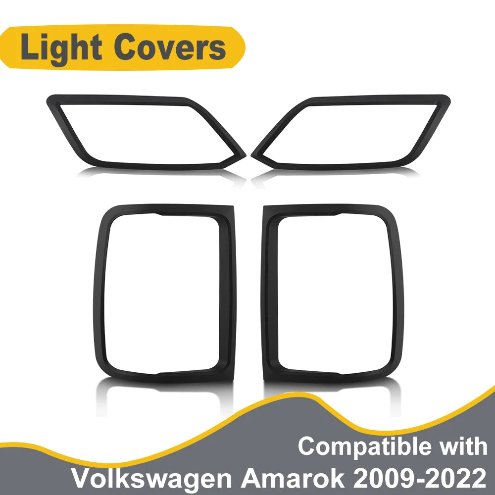 Car Exterior Accessories For VW Volkswagen Amarok 2009-2022 ABS Matte Black Protectors Cover Body Kits Auto Parts