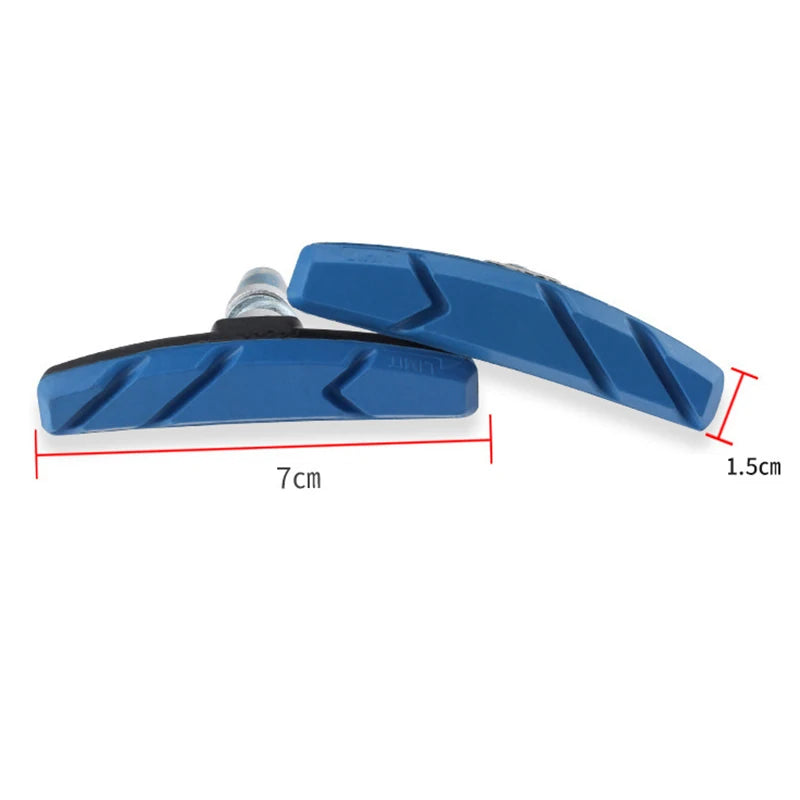 Bike Brake Pads V-Brake Rubber Road Bike Brake Holder Pads Shoes Blocks Rim Brake Anti-Resistance Cycling Accessories