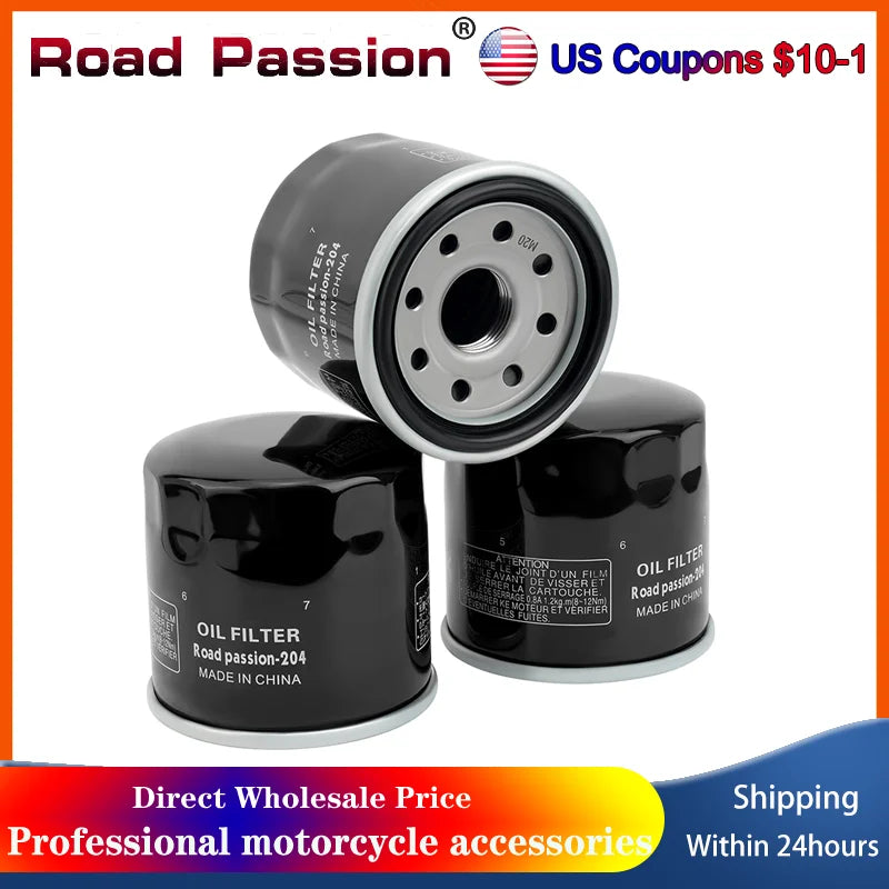 Motorcycle Oil Filter For Kawasaki KVF KAF KRF 360 650 700 VN 800 1500 1600 ZX636 ZX900 KRF750  For Triumph 1050 675 765 865 900