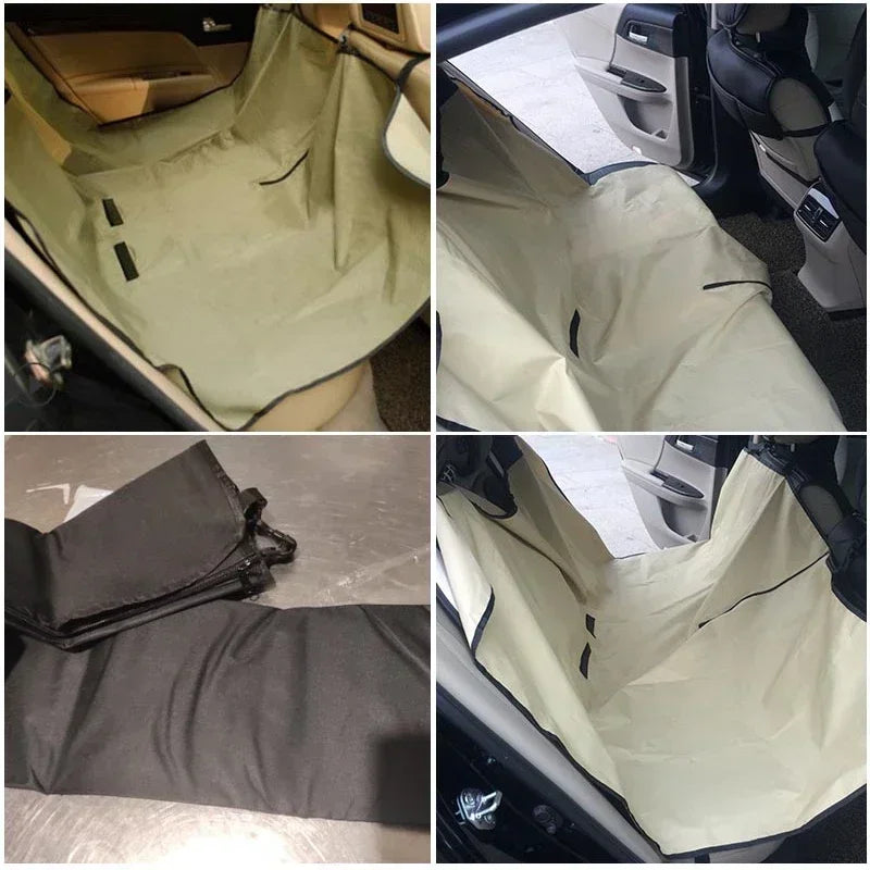 Car Rear Seat Cover DogMatBlanketHammockPupTravelPadProtector Durable Fit PetProtectorforCarTruckSUVWaterproofPadsFoldableDogMat