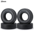 AXSPEED 2/4Pcs 22mm 25mm Front Rear Rubber Tyres Wheel Tires for Tamiya 1/14 RC Trailer Tractor Truck Car Upgrade Parts