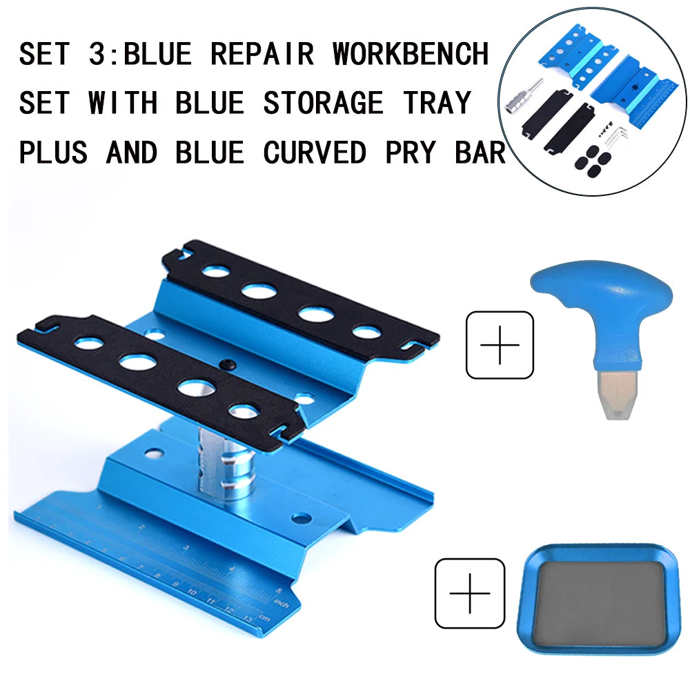 RC Car Tool Lifting Work Stand Mounting Platform 360 Degree Rotating Repair Station For 1/10 1/8 Buggy Crawler Car