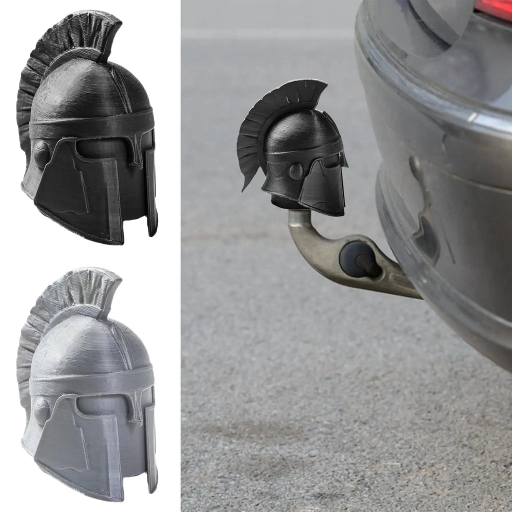 Truck Hitch Covers 3D Printing Funny Cartoon Gladiator Shaped Exterior Tow Receiver Tube Plug Cap For Automotive ATV Boat Trucks