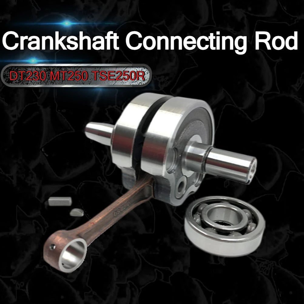 Motorcycle Crankshaft Connecting Rod Assembly With Bearing For YAMAHA DT230 Loncin MT250 KEWS GPX TSE250R HJ250H 2 Stroke Engine