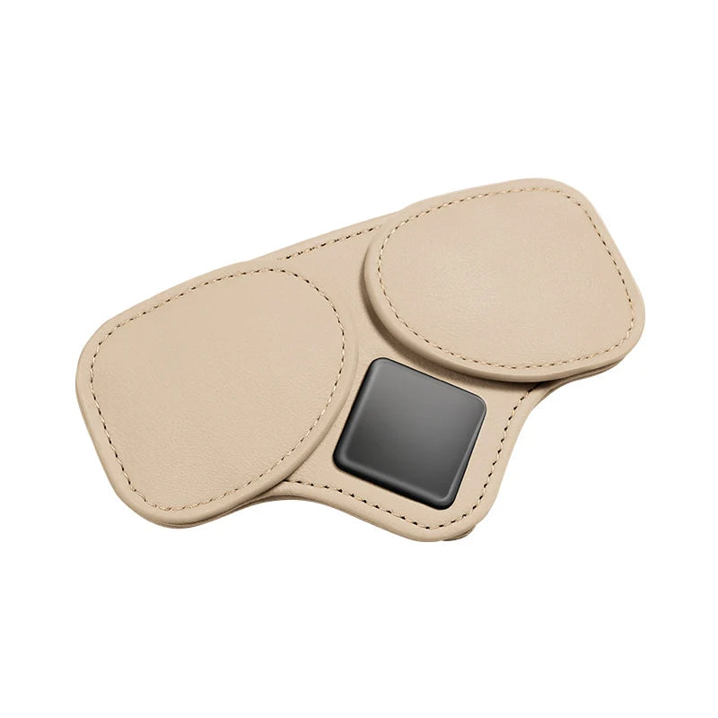 Car-mounted eyeglass holder - sunglasses double holder - car sunshade for storing sunglasses, tickets and cards car accessories