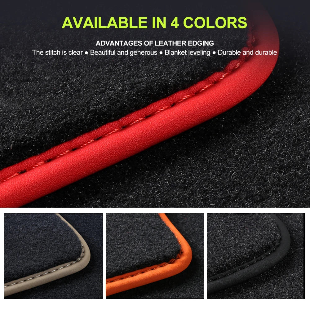 4PCS Car Floor Mats For  Alfa Romeo Giulietta 2010–2020 Rugs Automotive interior Special Car Mats Full Set