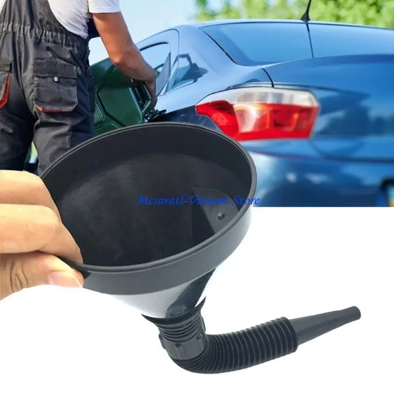 A70F Easy to Use Funnel with Practical Filter Feature Automotive Oil Funnel Impurity Filtering Funnel Upgrades for Bike & Car
