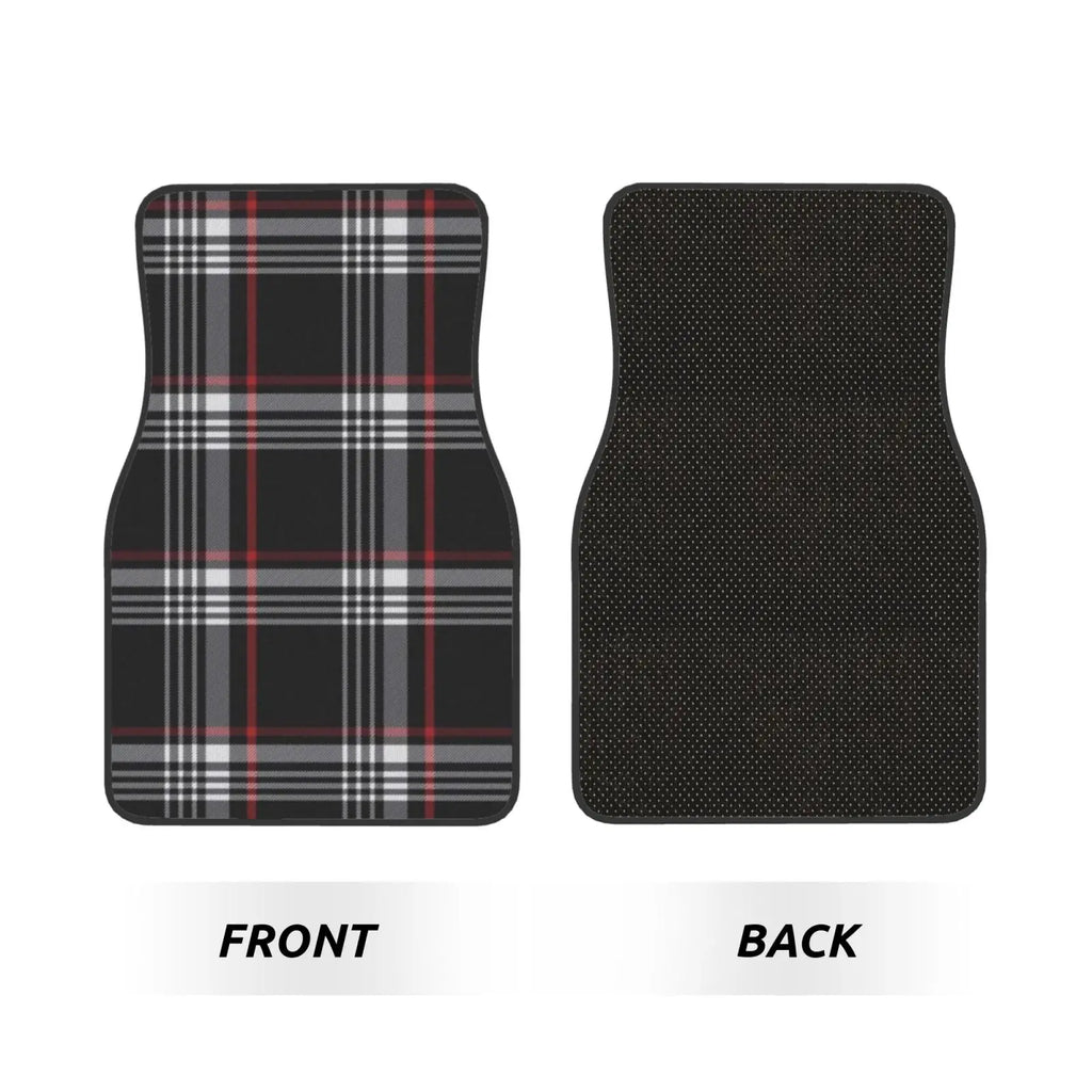 Car Floor Mats 4 Pcs Universal Front and Rear Foot Mats with Non-Slip Rubber Backing Auto Accessories Decor All Weather