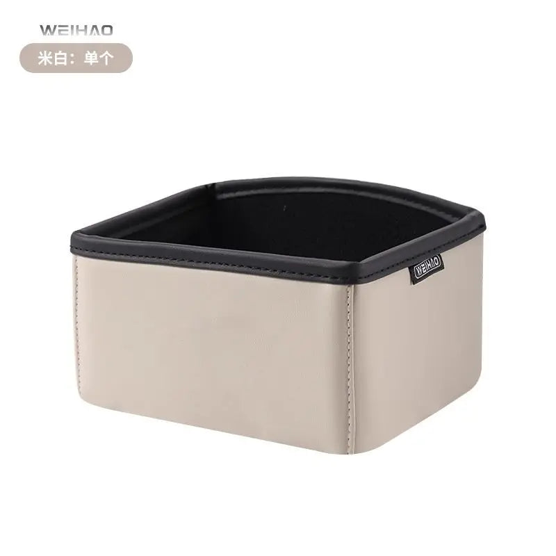Car Center Console Organizer Multifunctional Storage Box with Cup Holder and Tissue Dispenser for Auto Interior