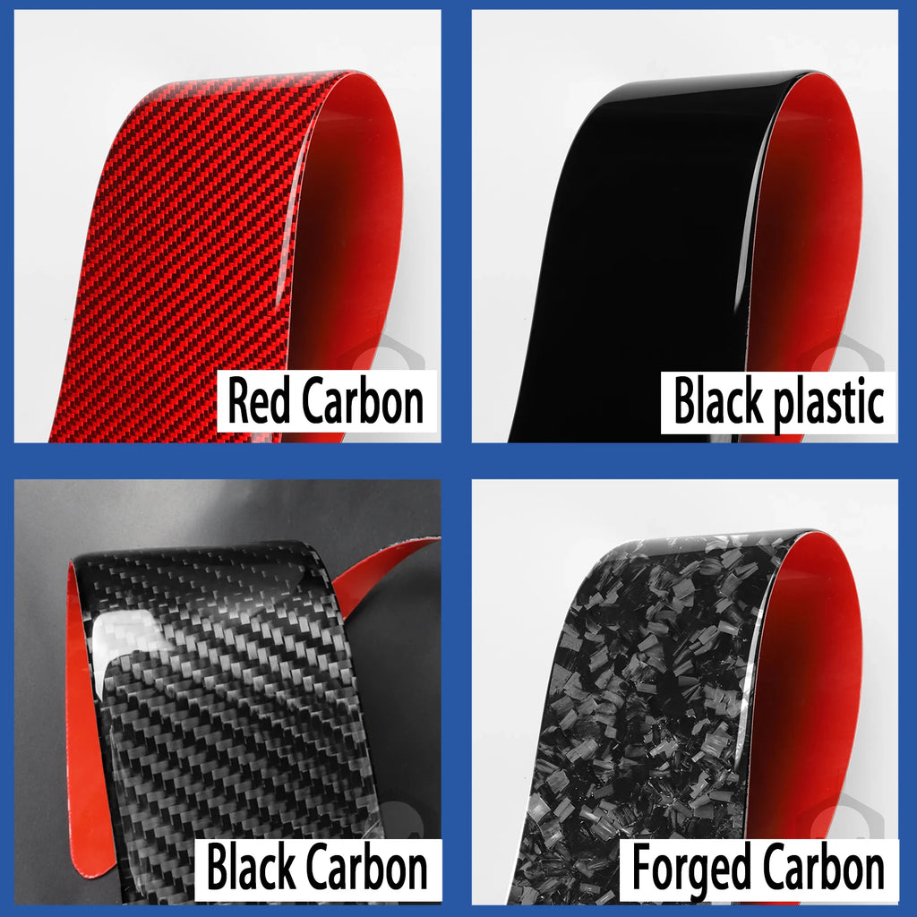 For Dodge Challenger 2015 2016 2017 2018 2019 2020 Accessories Carbon Fiber Car Interior Seat Back Panel Trim Sticker