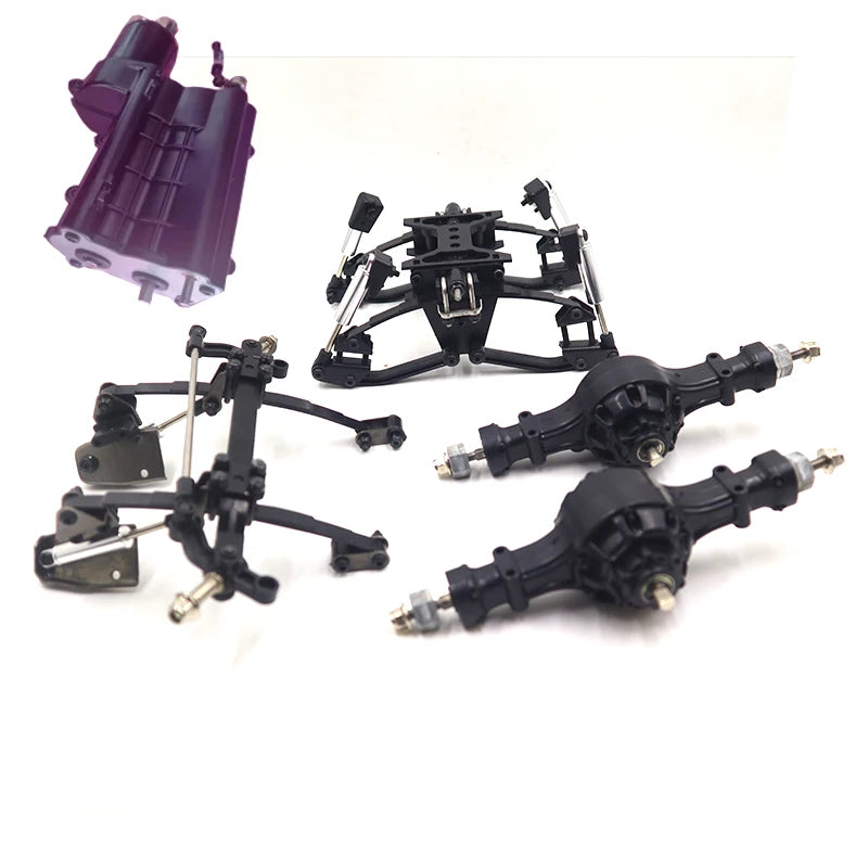 front and rear suspension/rear drive axlet/gearbox for 1/14 Tamiya RC Truck Trailer Scania 770S Actros Volvo MAN Hercules Parts