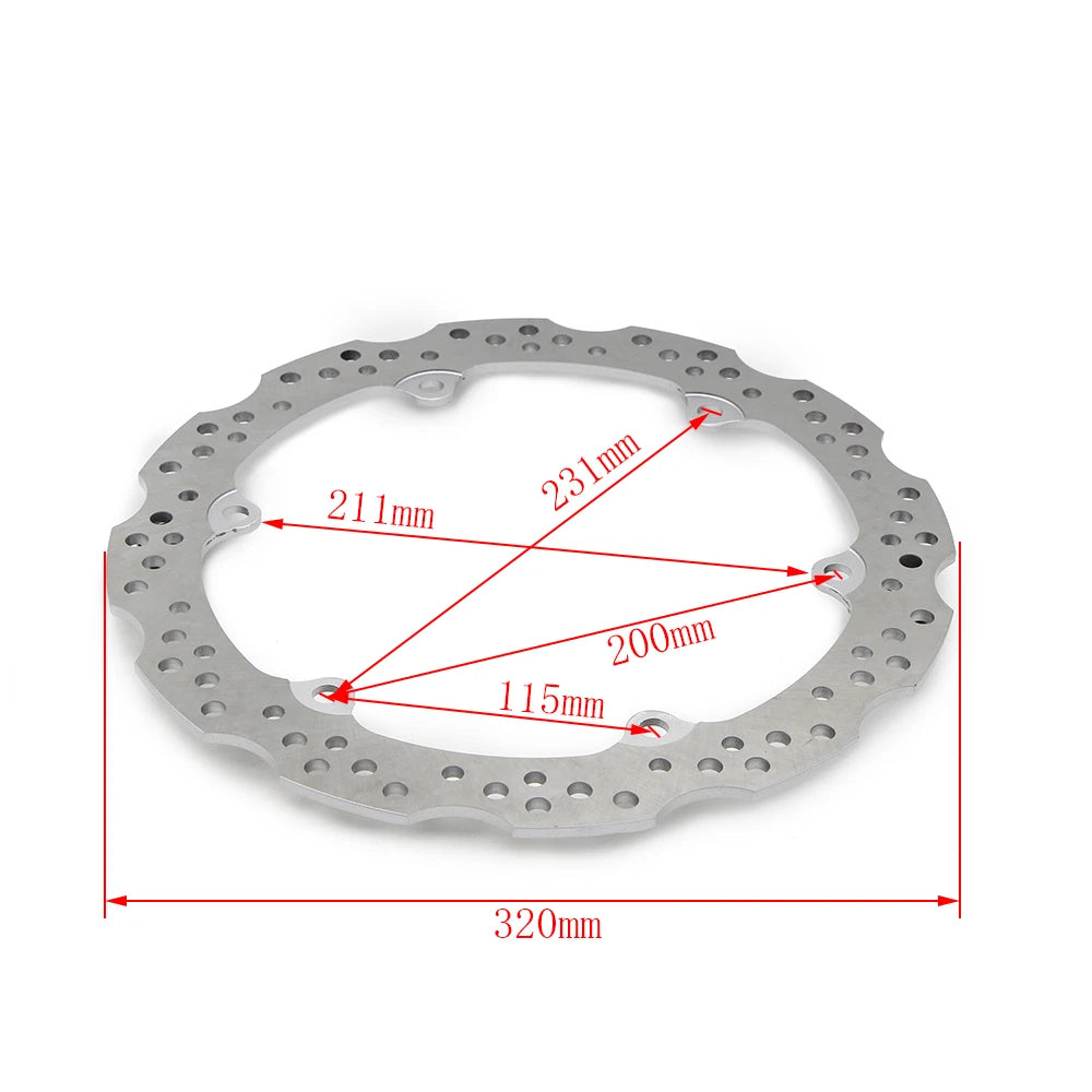 Motorcycle Front Rear Brake Disc Brake Rotor For Hond CB500F CB500FA CB500X CB650F CB650FA CBR500R CBR500RA CBR650F CBR650FA ABS