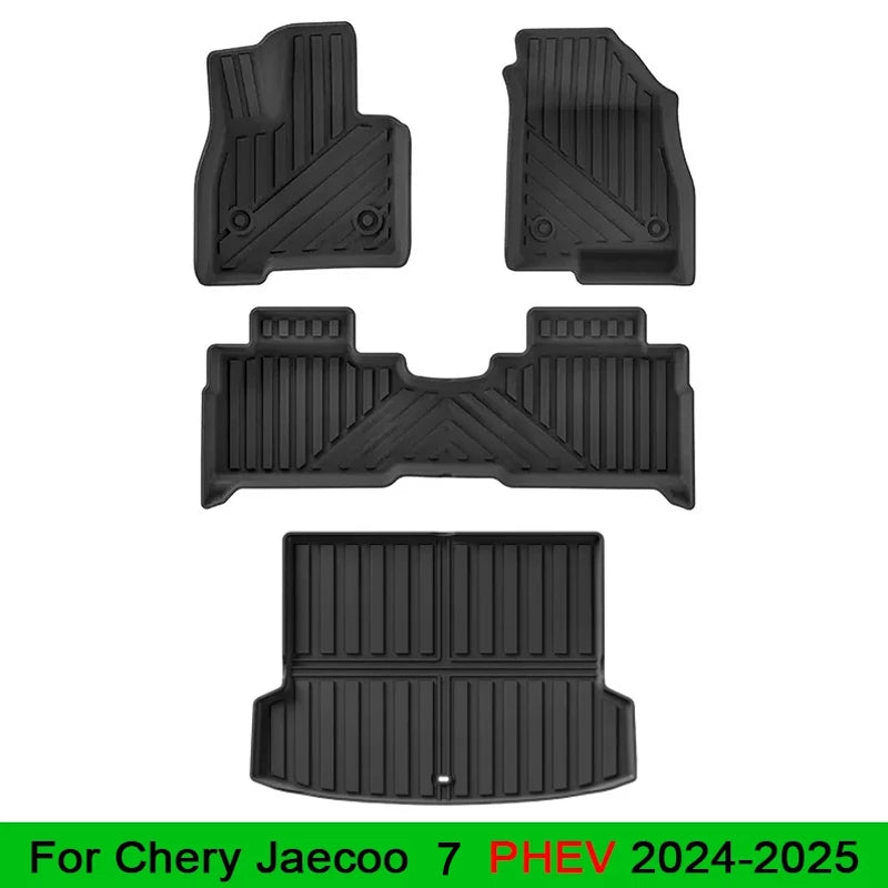 for Chery Jaecoo J7 2023 2024 2025 Fuel PHEV Floor Mats Car Mat TPE Waterproof Foot Mat Full Covers Accessories Specialized