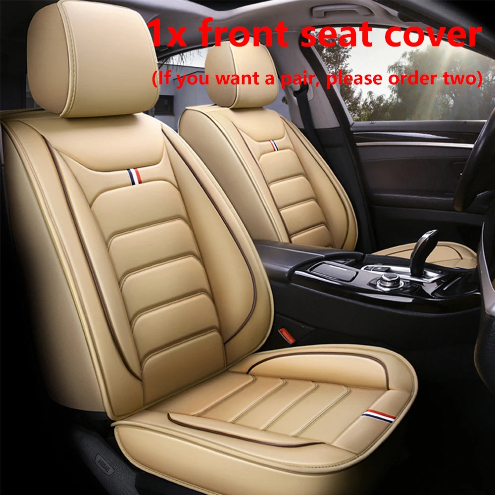 Leather Car Seat Cover for Mitsubishi ASX Lancer 9 10 Pajero 4 2 Sport l200 Outlander xl Montero Carisma Mirage Auto Accessories