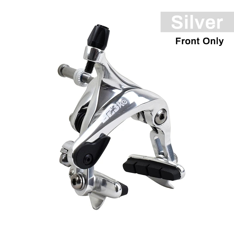 Aluminum Road Bicycle Brake CNC Forged Alloy Racing Fixed Gear Track Bike Wheel Rim C Brake Caliper Sets Front & Rear