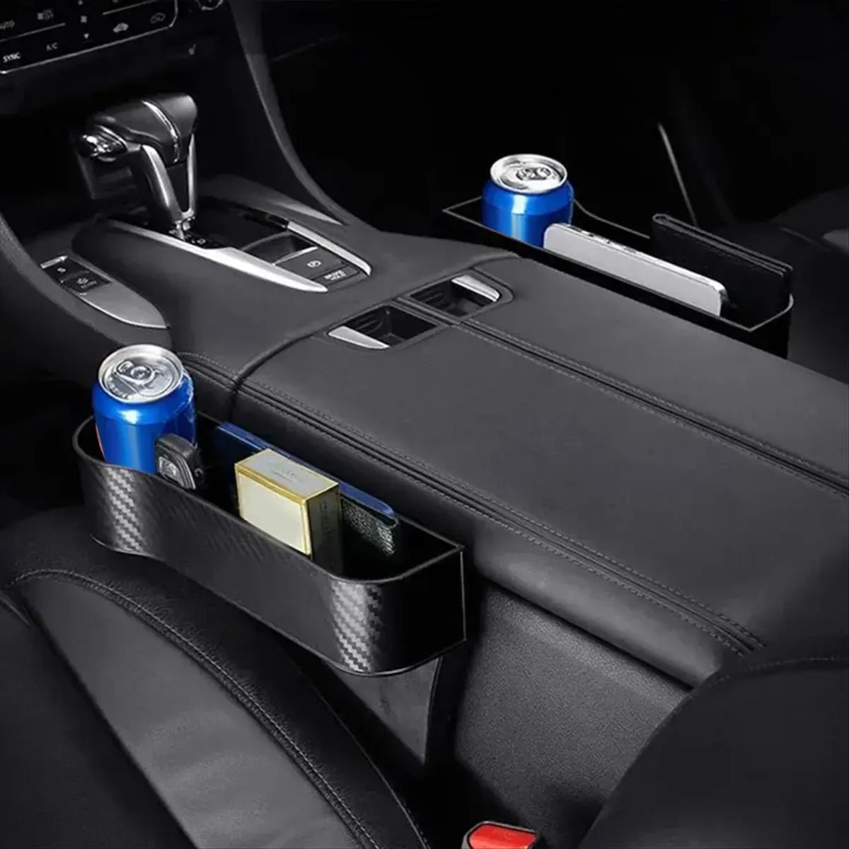*ABDH (2pcs)Car Storage Box Interior Products Seat Center Console Storage Box Cup Holder Car Storage Box Sorting Box