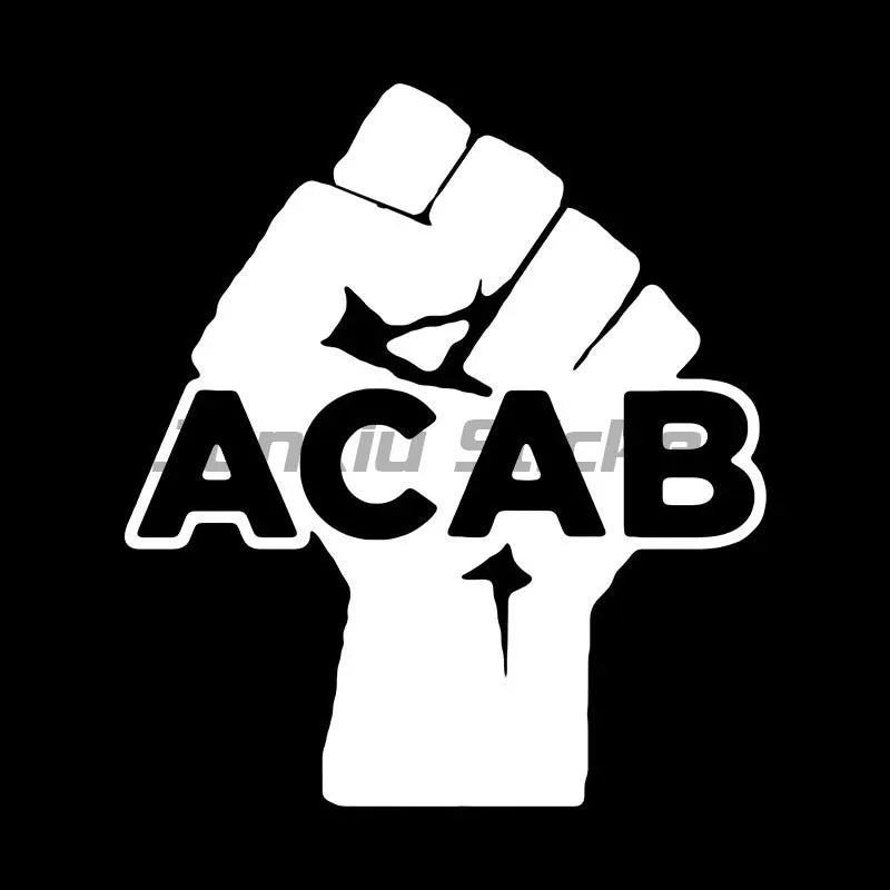 ACAB Text Car Sticker Funny Vinyl Decals Motorcycle Accessories Stickers