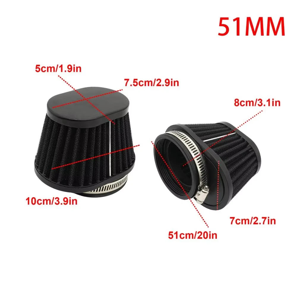 51mm 55mm 60mm Motorbike Air Filter Cleaner for Motorcycle ATV Dirt Bike Engine Motorcycle Accessories