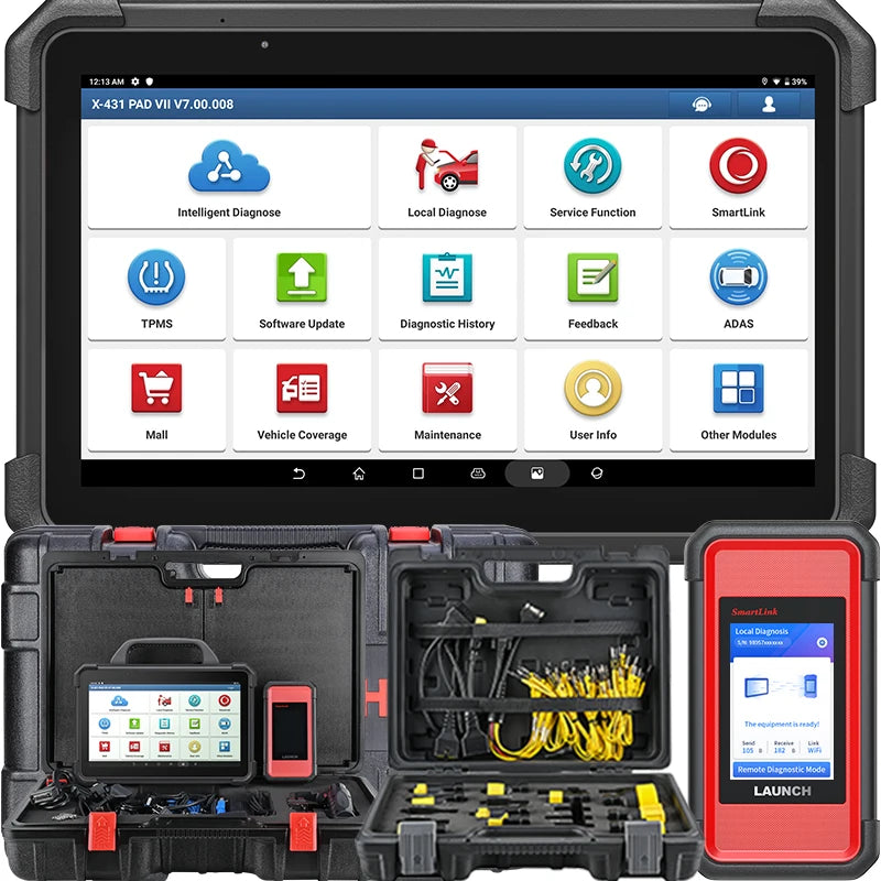 LAUNCH X-431 PAD 7 & Heavy Duty Software Kit 12V Car 24V Truck Diagnostic Tool Automotive Scanner Auto scan Car Diagnosis