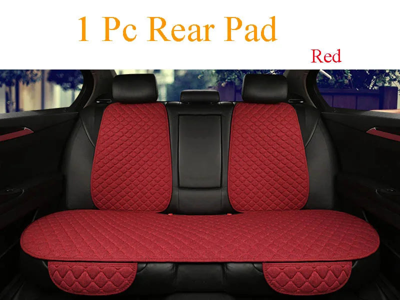 Car Seat Cover Accesorries Flax Summer Protect Cushion Protector Front Rear Full Set Vehicle Supplies Auto Interior Universal