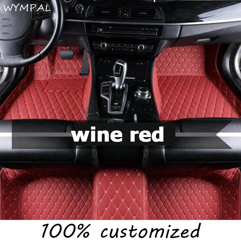 Custom Automotive Car Floor Mats For Mercedes W203 2001 2002 2003 2004 2005 Auto Luxury Leather Men Women Car Mats Full Coverage