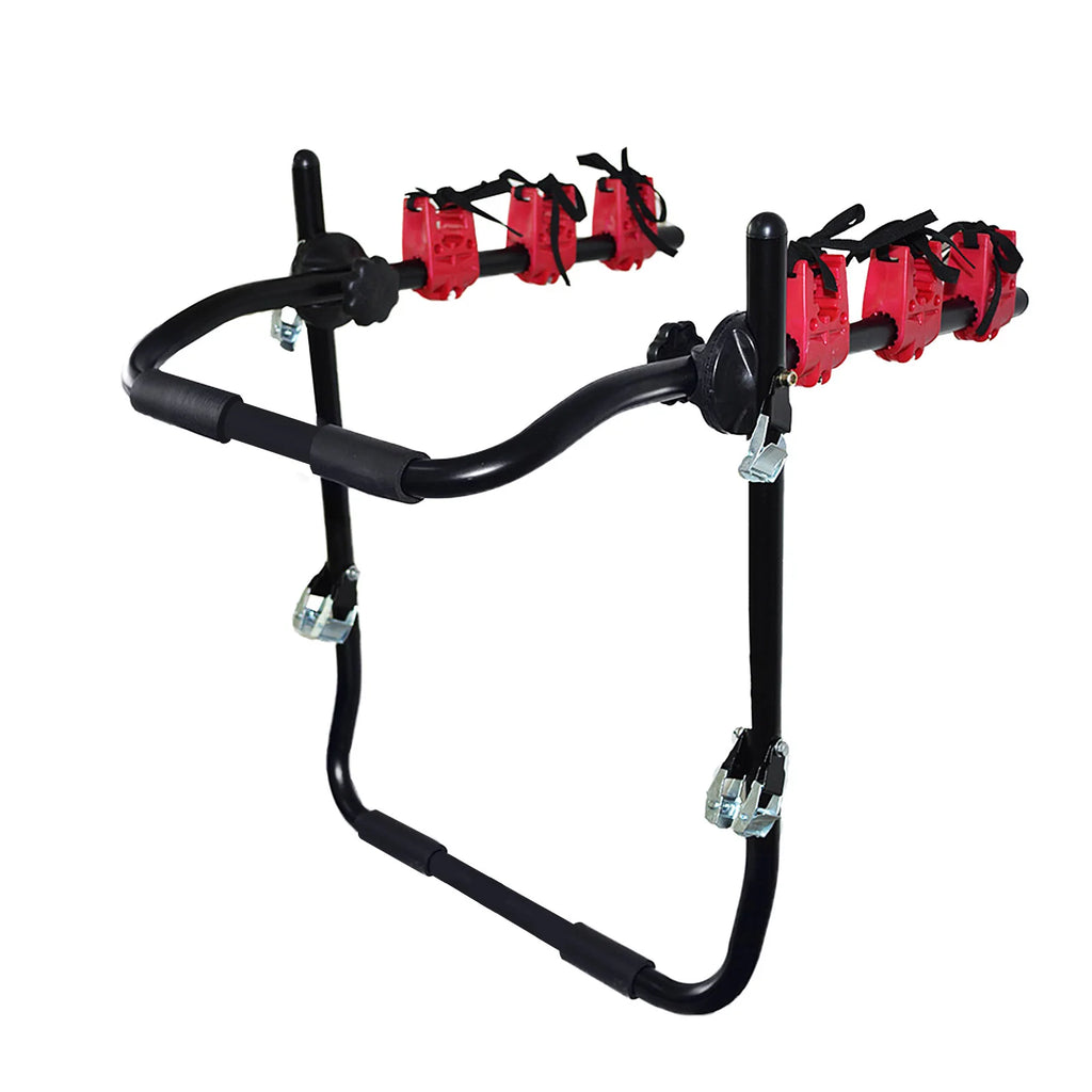 Trunk Mount  Rack Support 3 Bikes Heavy-Duty Car Rear Bike Carrier Luggage Rack Compatible with Trucks SUVs Minivans