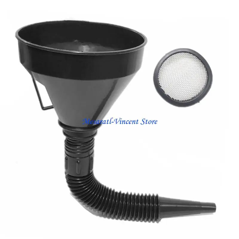 A70F Easy to Use Funnel with Practical Filter Feature Automotive Oil Funnel Impurity Filtering Funnel Upgrades for Bike & Car