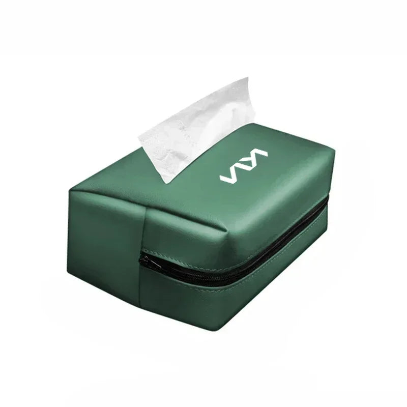 Car Tissue Organizer Bag Paper Towel Storage Box Accessories For KIA EV6 Sorento Niro Stinger Ceed Carnival K5 K9 Soul Carens VQ