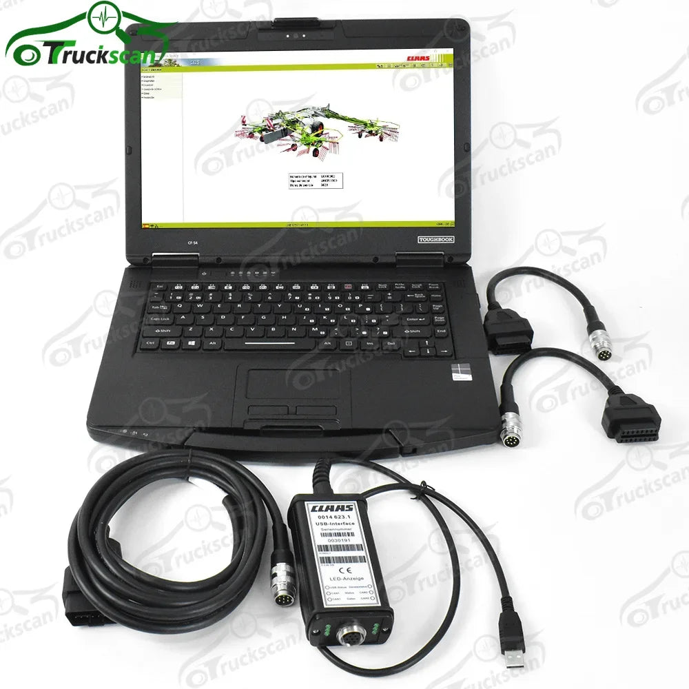 For CLAAS CANBUS MetaDiag Truck tractor New Agriculture Machinery Diagnostic Scanner Claas Canbus CDS V7.51 and cf53laptop