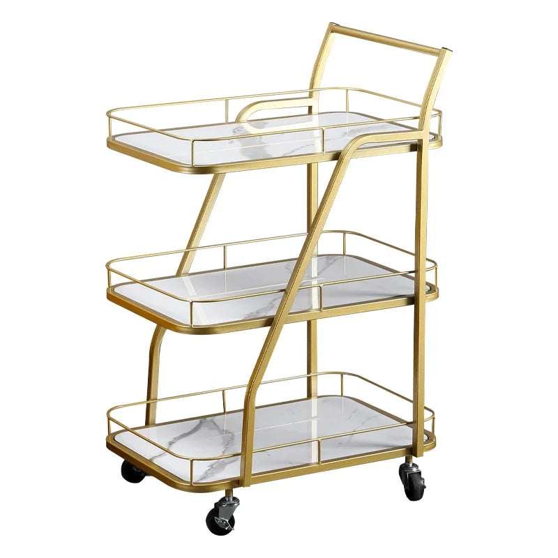 Barber Equipment Trolley Multi-purpose Cart Wheels Cosmetic Helper Hairdressing Salon Auxiliary Carro Belleza Medical Furniture