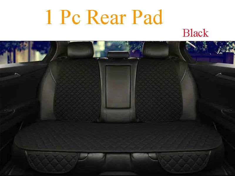 Car Seat Cover Accesorries Flax Summer Protect Cushion Protector Front Rear Full Set Vehicle Supplies Auto Interior Universal