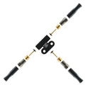 Tricycle Hydraulic Brake Oil Brake Tee Aluminum Alloy One Tow Two Accessories Modified Oil Pipe Connector Oil Distribution Valve