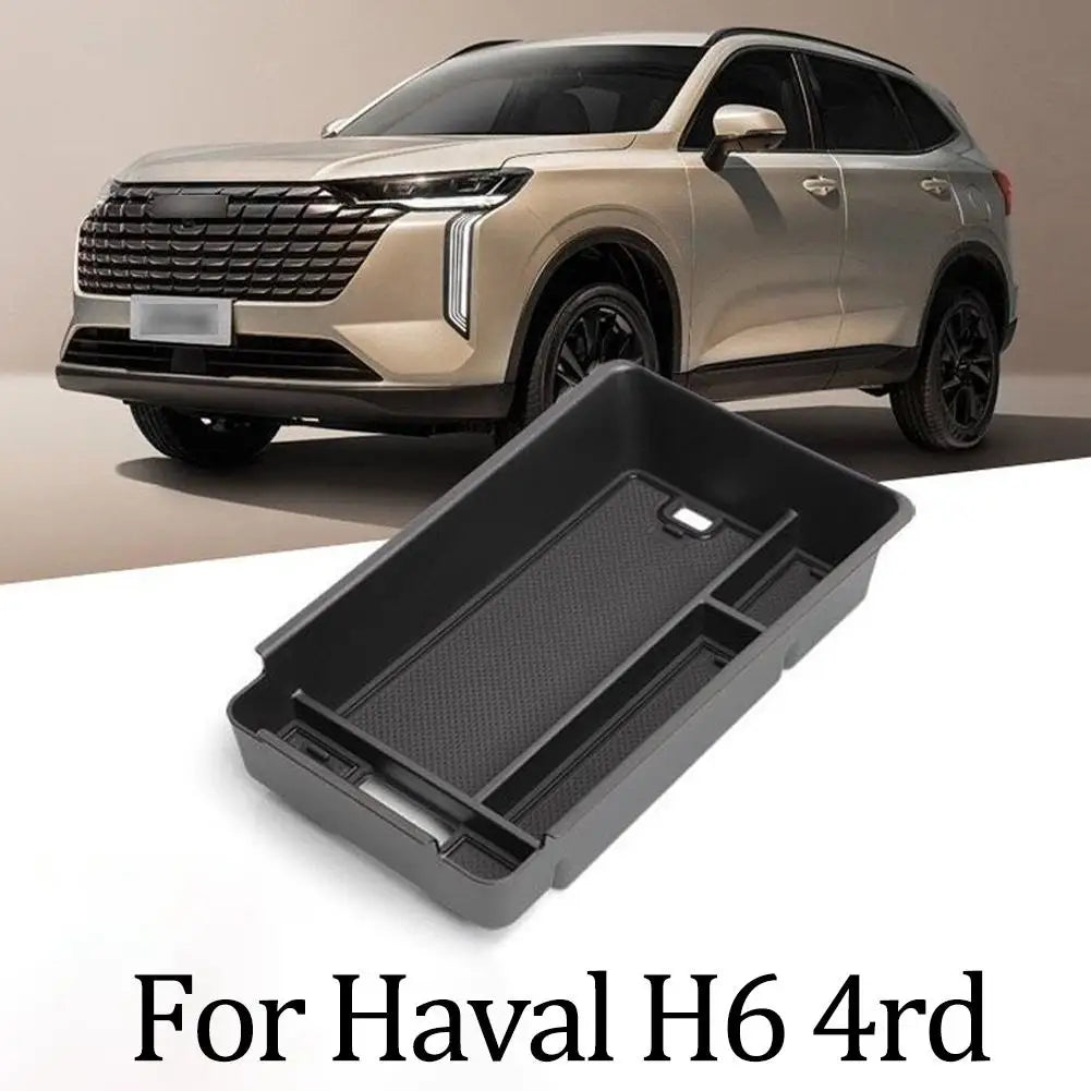 Car Central Console Armrest Storage Box Container Organizer Holder Tray For Haval H6 4rd 2025 2026 Car Accessories