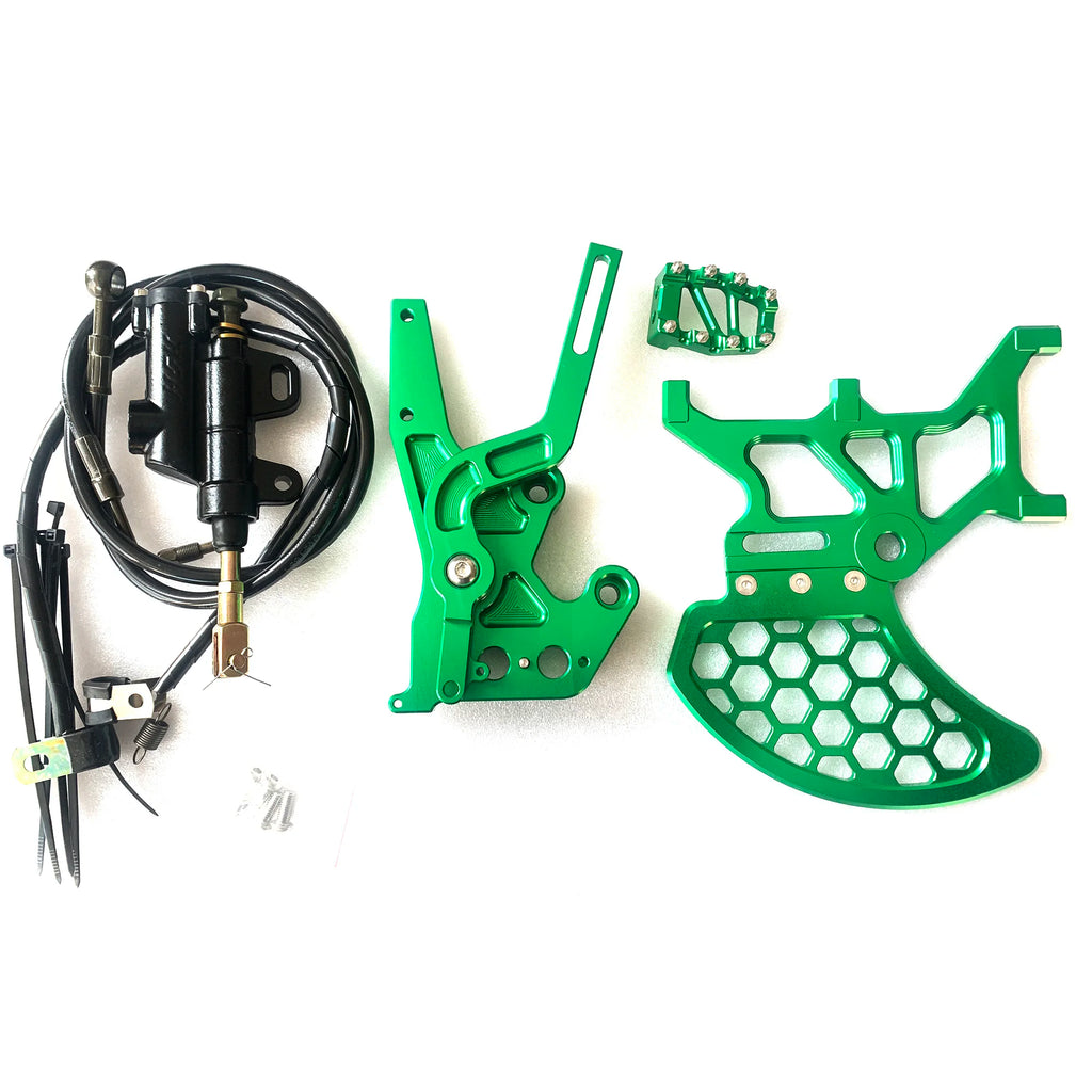 Footbrake Light bee S/X SEGWAY X160 X260 / 79bike Electric Dirt bike foot brake kit Modified Footbrake Dual Caliper Bracket Kit