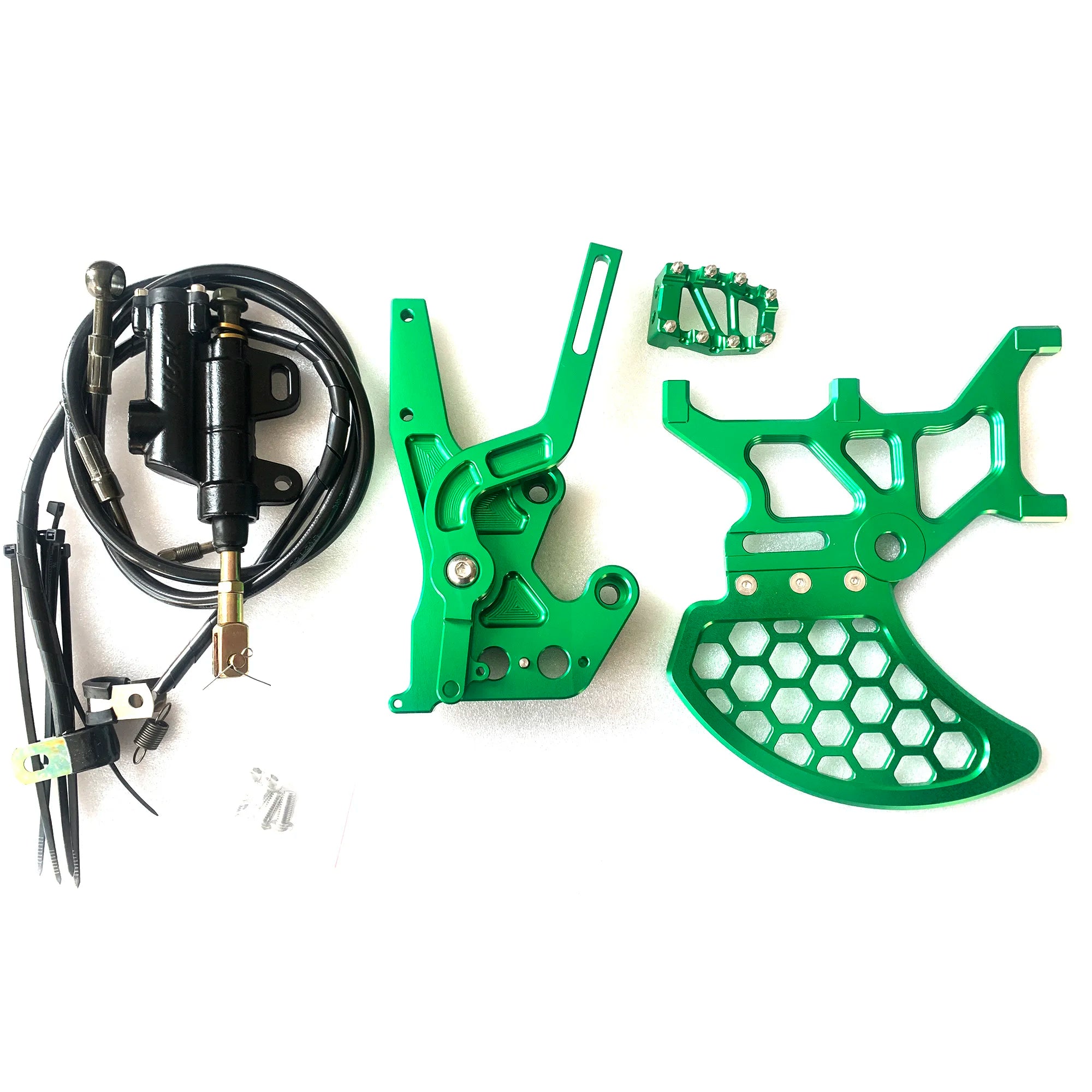 Footbrake Light bee S/X SEGWAY X160 X260 / 79bike Electric Dirt bike foot brake kit Modified Footbrake Dual Caliper Bracket Kit