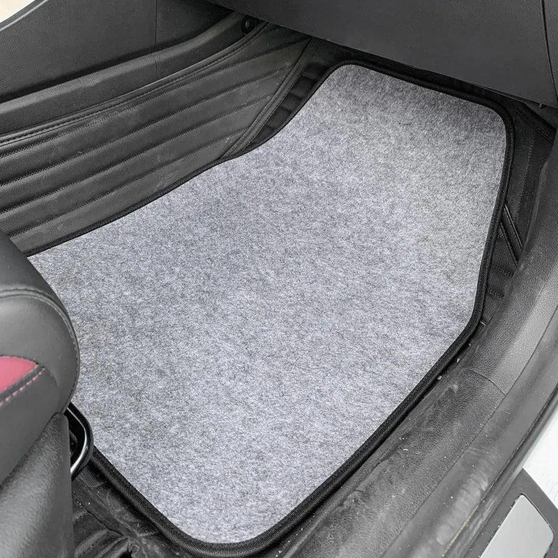 Universal Fit Car Floor Mats Front & Rear Set for SUVs Sedans Vans Automotive Carpet Vehicle Interior Protection