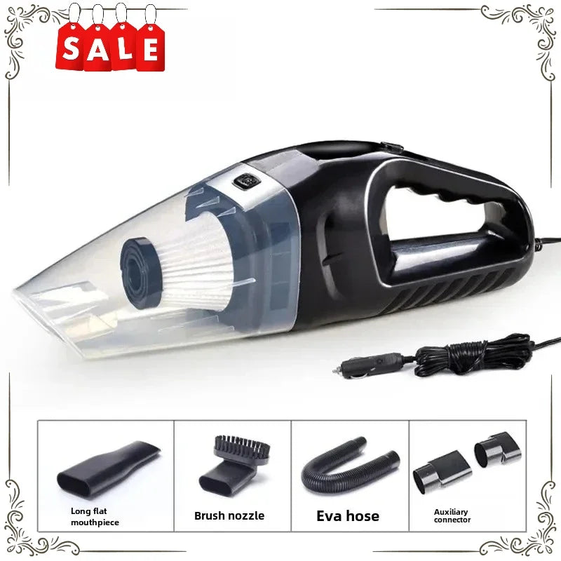 Hot-selling portable high-power motorcycle vacuum cleaner, suitable for cars and homes, handheld wet and dry vacuum cleaner