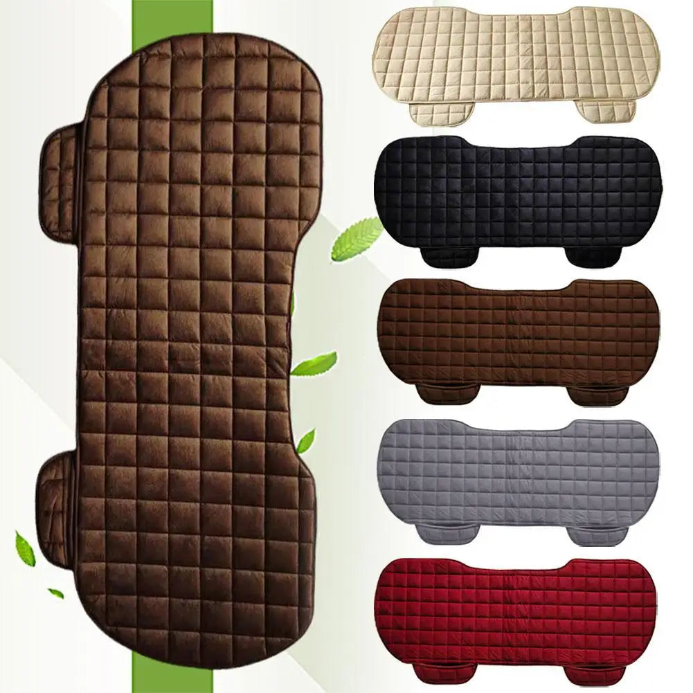 Car Rear Seat Cover Universal Auto Flocking Cloth Seat Four Auto Accessories Interior Non-slip Seasons Cushions Seat Protective