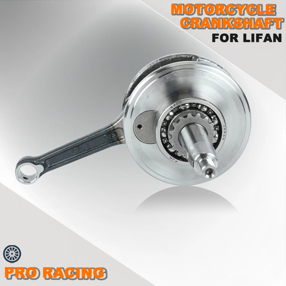 125cc Motorcycle Crankshaft For Lifan LF 125 Air Oil Cooling Horizontal Engine Dirt Pit Bike ATV Quad Parts 1P52FMI