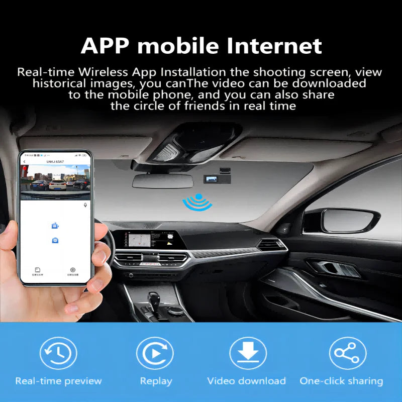Car DVR HD2K Dash Cam W/ 1.47" IPS Screen car camera WiFi DVR WiFi Vehicle DVR  Car DVR Came