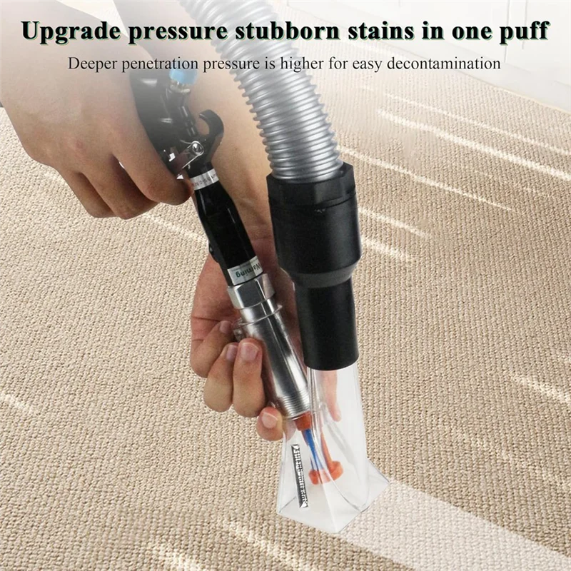 Vacuum& Air Blow Gun 2IN1 Car Interior Cleaning Tool Kit With Adjustable Air Flow Nozzle, Quickly Removes Dirt Blast