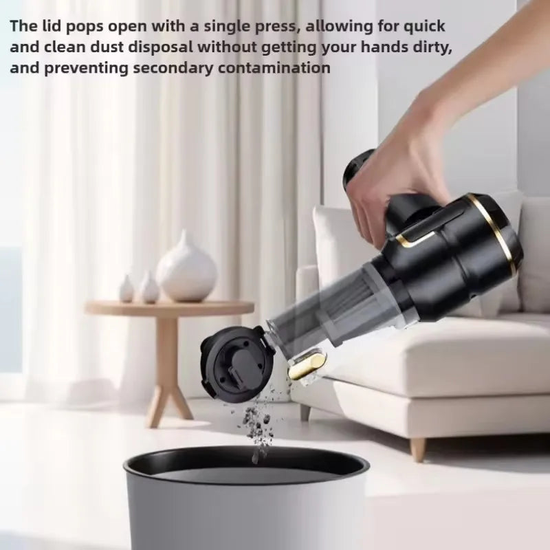 Zai Xiao Car Vacuum Cleaner 998000PA Mini Cordless Powerful for Home Handheld Blower Car Cleaner Portable Car Vacuum Cleaner