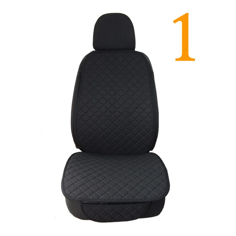 Car Seat Cover Accesorries Flax Summer Protect Cushion Protector Front Rear Full Set Vehicle Supplies Auto Interior Universal